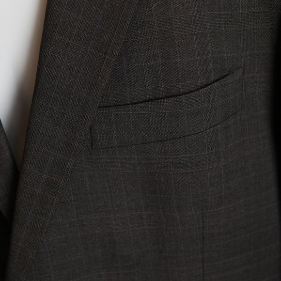 Brooks Brothers Men's gray check 100% Wool Fitzgerald Suit Jacket 41L 35 blazer - Picture 3 of 8